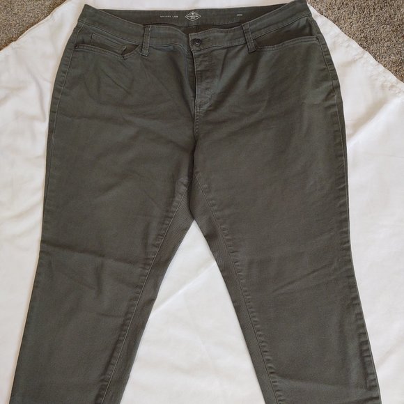 St. John's Bay Denim - St. John's Bay Olive Skinny Jeans, Size 20W